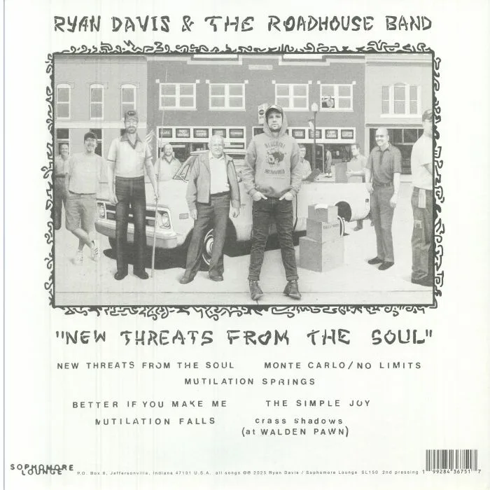 Обратная сторона обложки — Ryan DAVIS & THE ROADHOUSE BAND — New Threats From The Soul