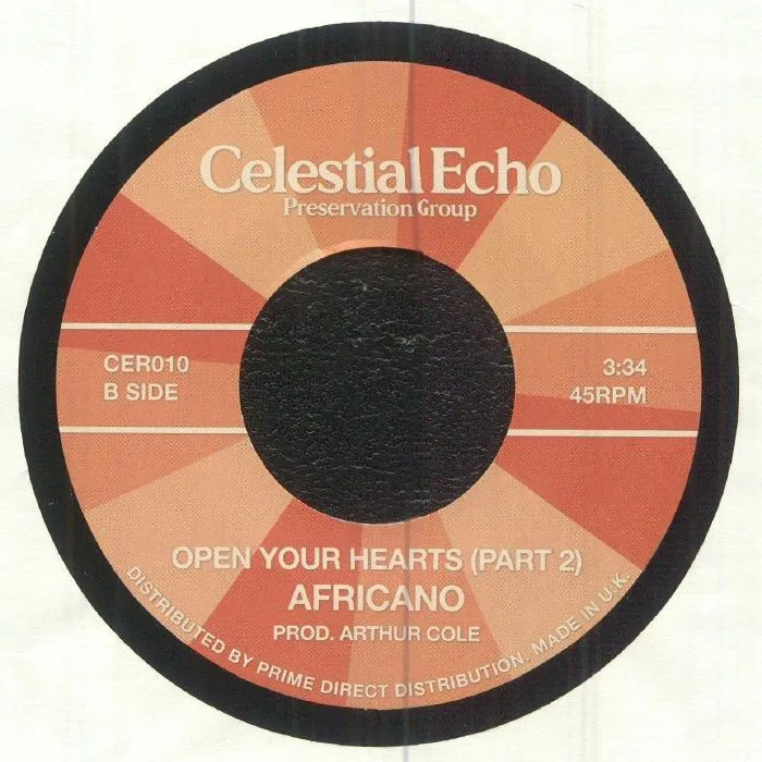 Обратная сторона обложки — AFRICANO — Open Your Hearts