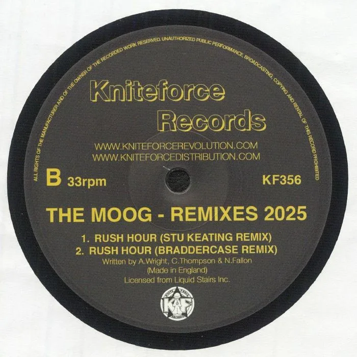 Back cover — The MOOG — Rush Hour: Remixes 2025