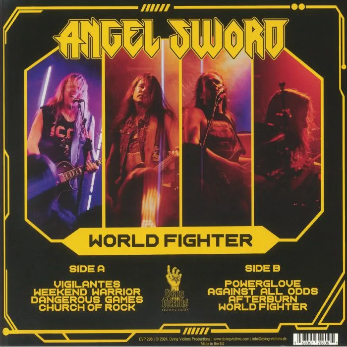 Обратная сторона обложки — ANGEL SWORD — World Fighter