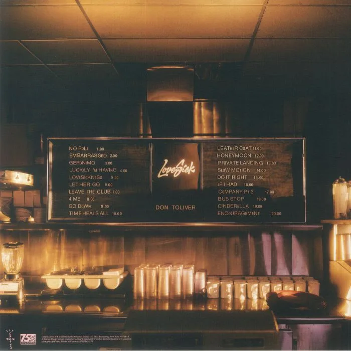 Back cover — Don TOLIVER — Love Sick (Deluxe Edition)