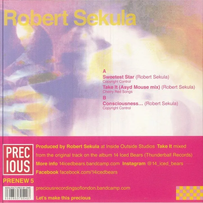 Back cover — Robert SEKULA — Asyd Mouse EP