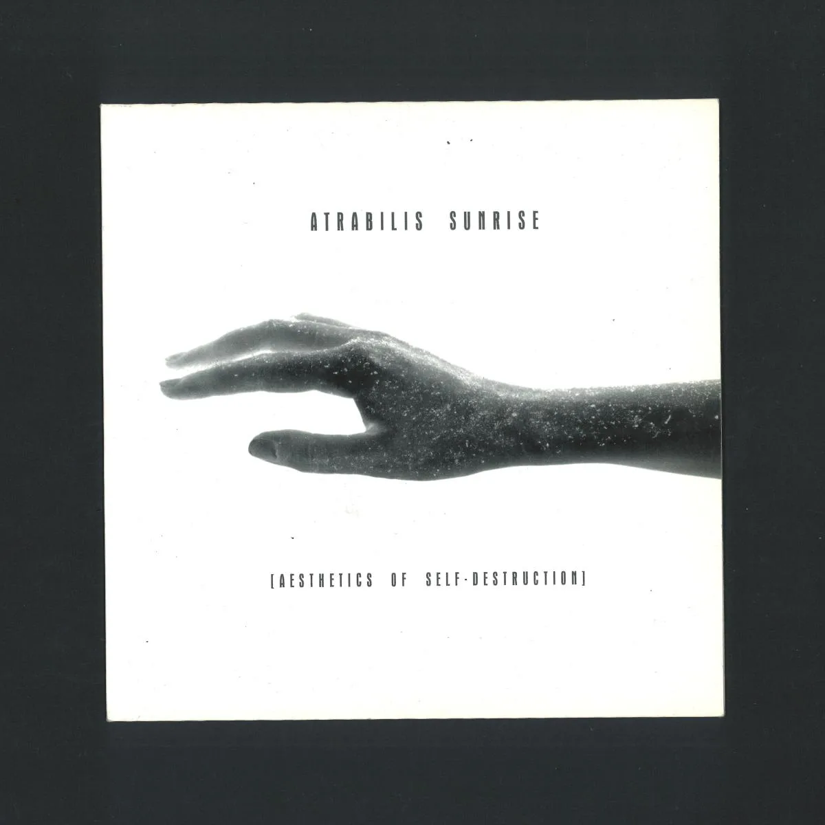 Back cover — Atrabilis Sunrise — Aesthetics Of Self-Destruction