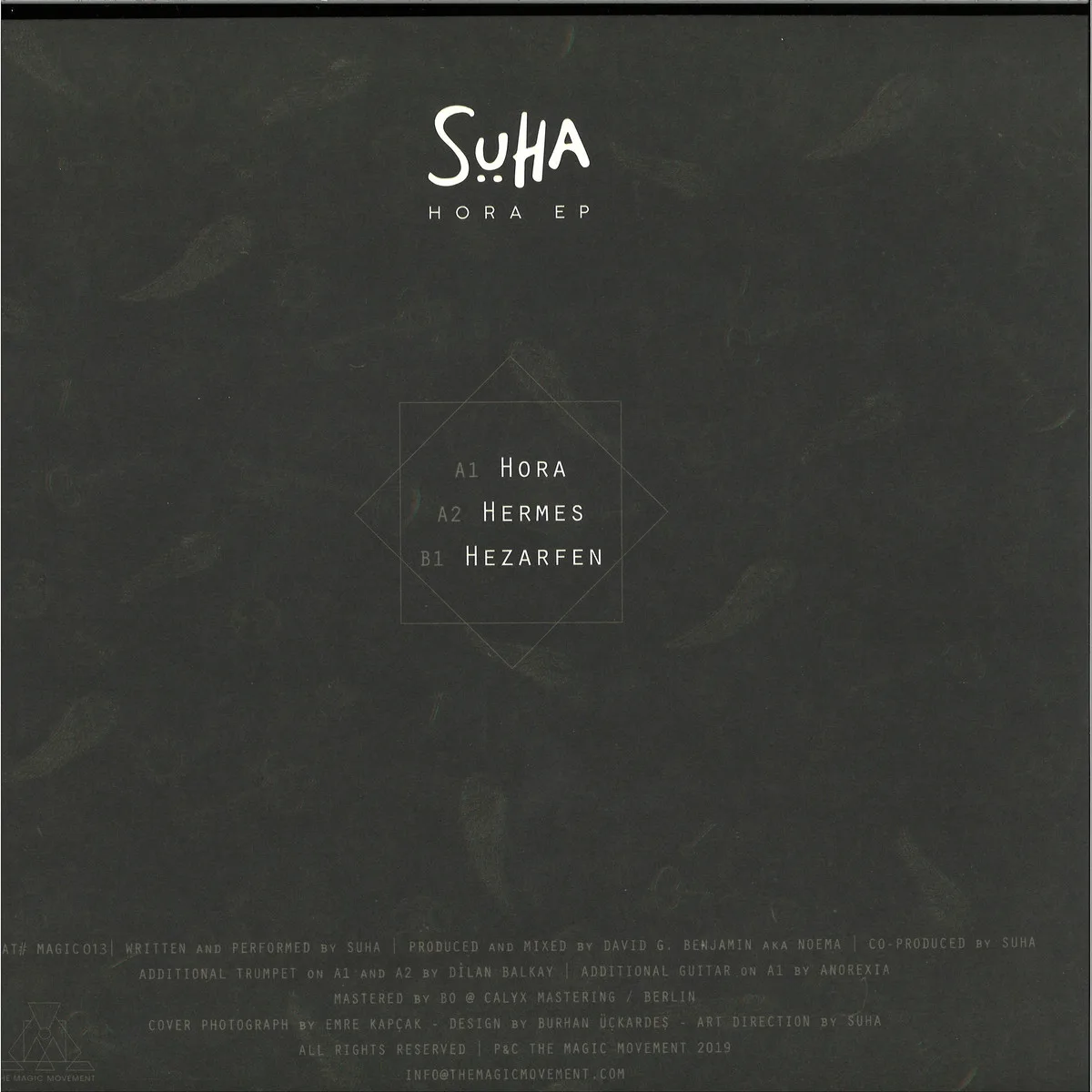 Обратная сторона обложки — Suha — HORA EP