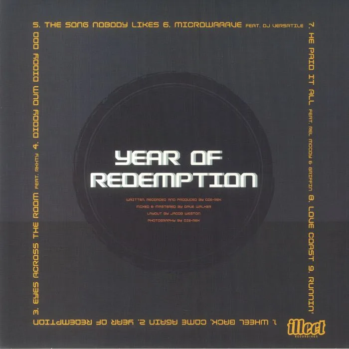 Back cover — DIE REK — Year Of Redemption