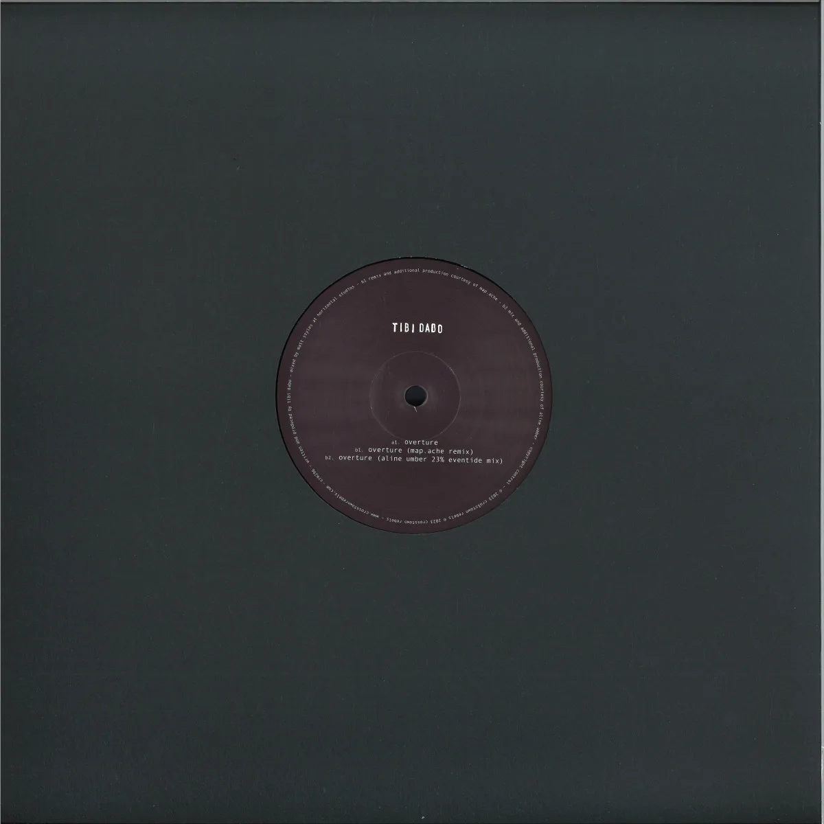 Back cover — Tibi Dabo — Overture