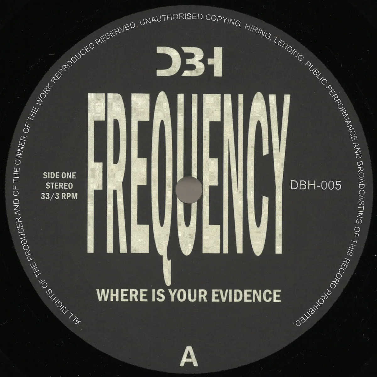 Frequency — Where Is Your Evidence