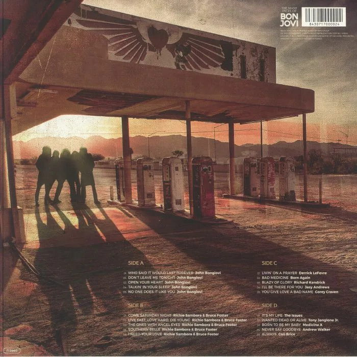 Back cover — VARIOUS — The Many Faces Of Bon Jovi