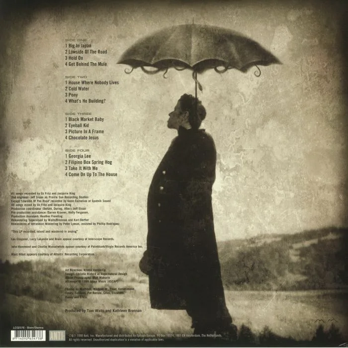 Back cover — Tom WAITS — Mule Variations (remastered)