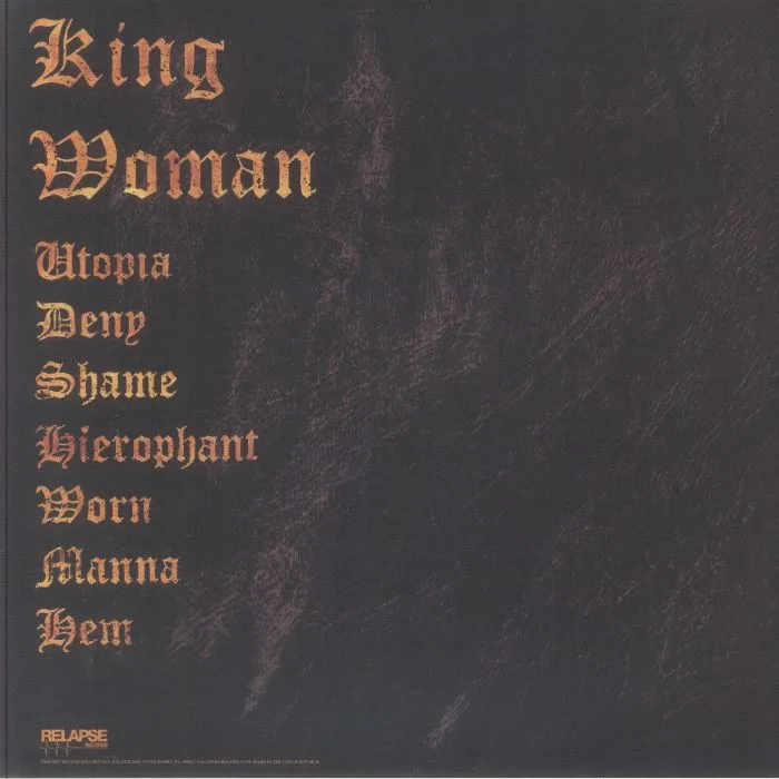 Обратная сторона обложки — KING WOMAN — Created In The Image Of Suffering