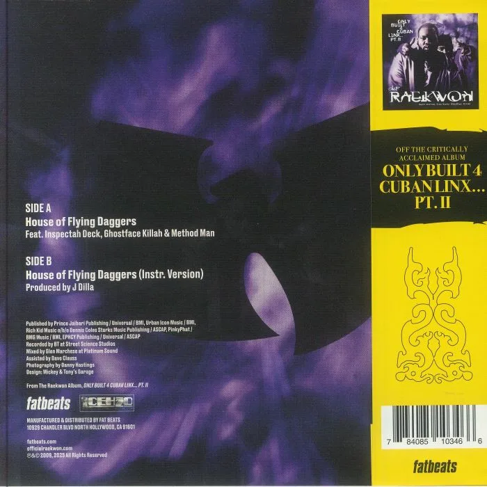 Back cover — RAEKWON — House Of Flying Daggers