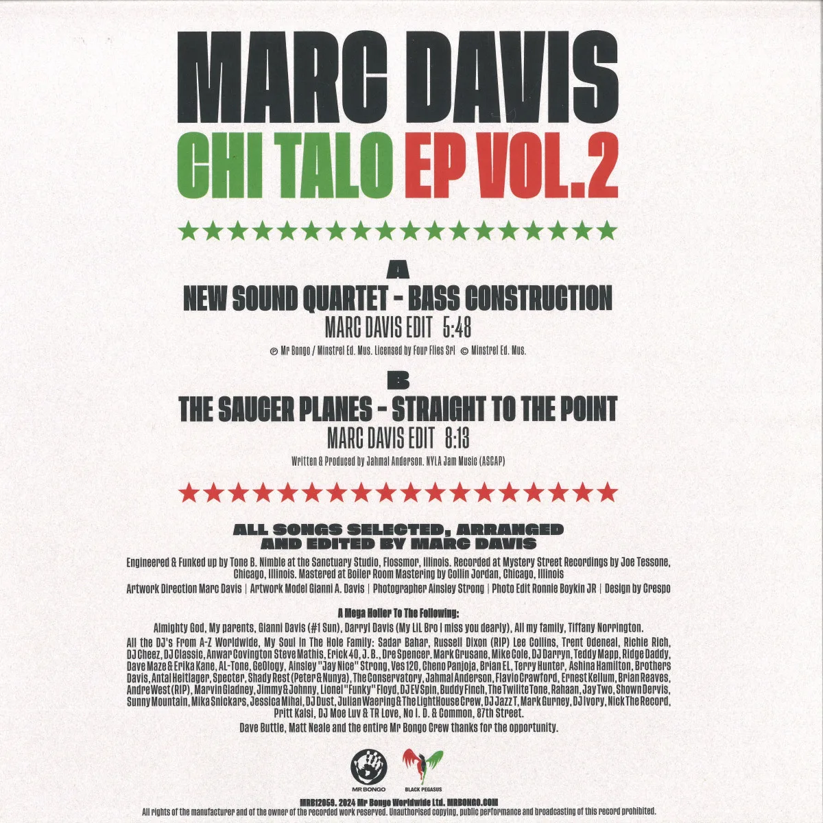 Back cover — Various — Chi Talo EP Volume 2