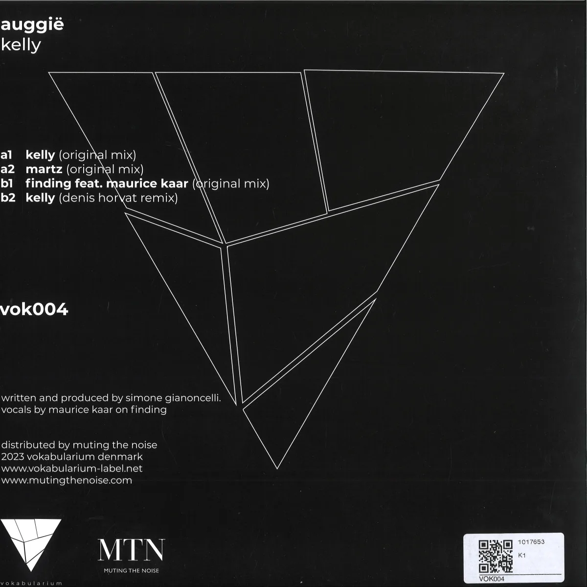 Back cover — Auggië — Kelly
