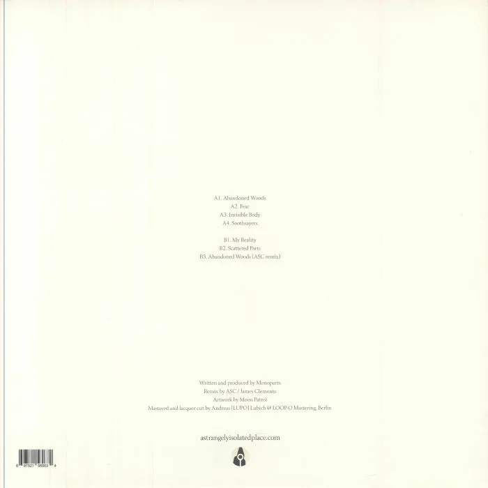 Back cover — MONOPARTS — Soothsayers