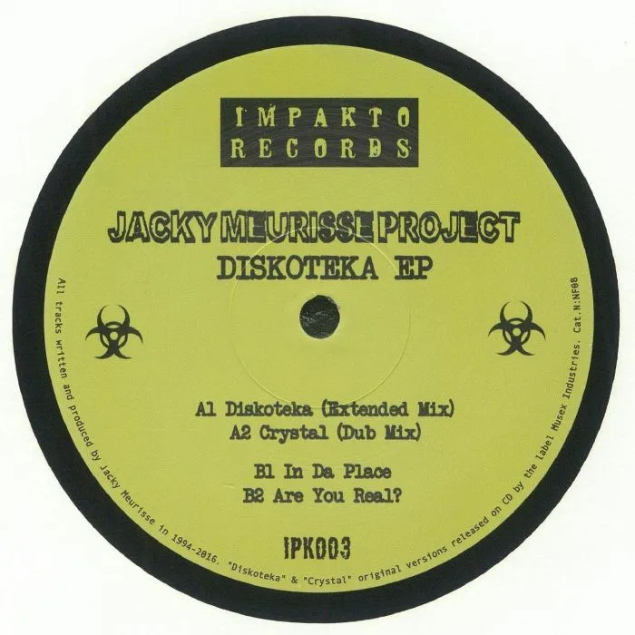 Front cover — JACKY MEURISSE PROJECT — Diskoteka EP