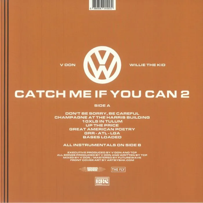 Back cover — V DON / WILLIE THE KID — Catch Me If You Can 2