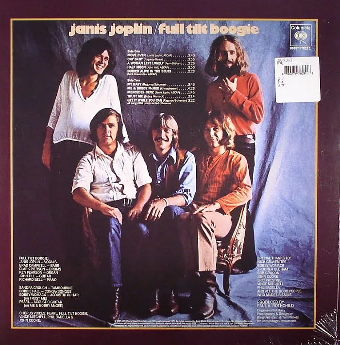 Back cover — Janis JOPLIN — Pearl