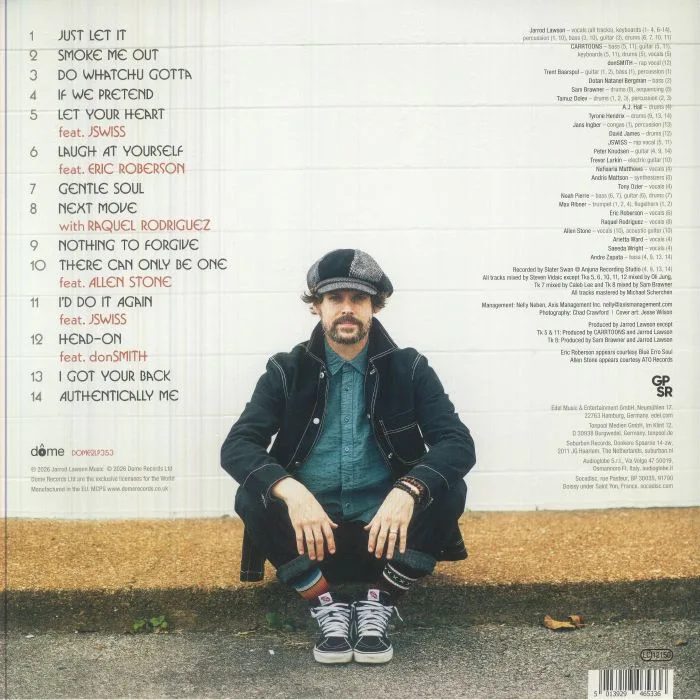 Back cover — Jarrod LAWSON — Just Let It