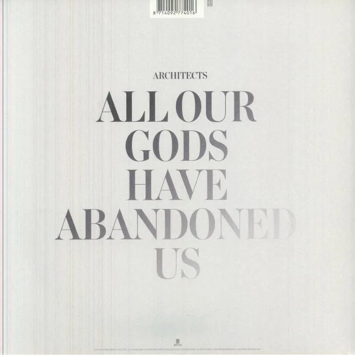 Back cover — ARCHITECTS — All Our Gods Have Abandoned Us (10th Anniversary Edition)