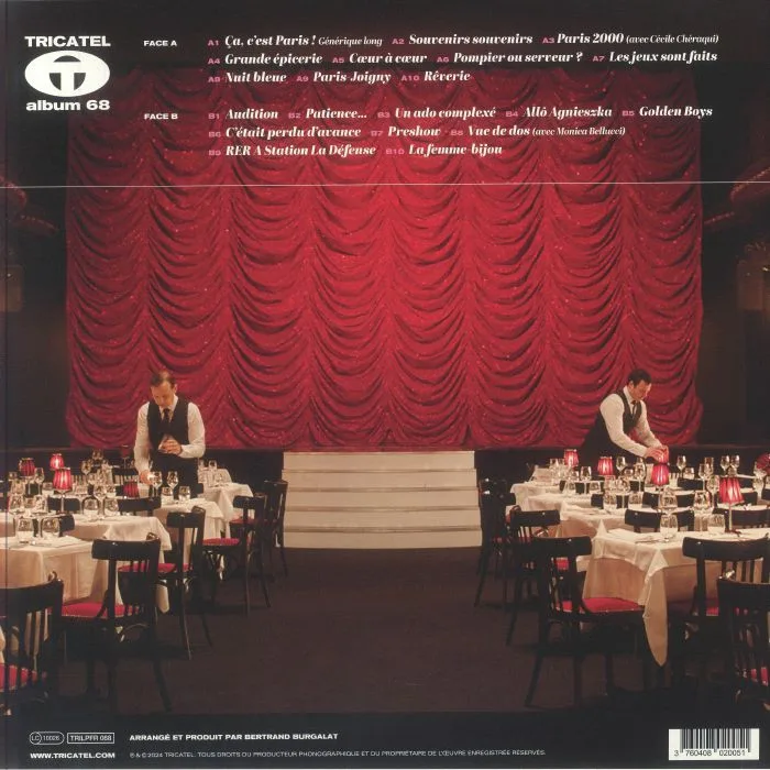 Back cover — Bertrand BURGALAT — Ca C'est Paris! (Soundtrack)