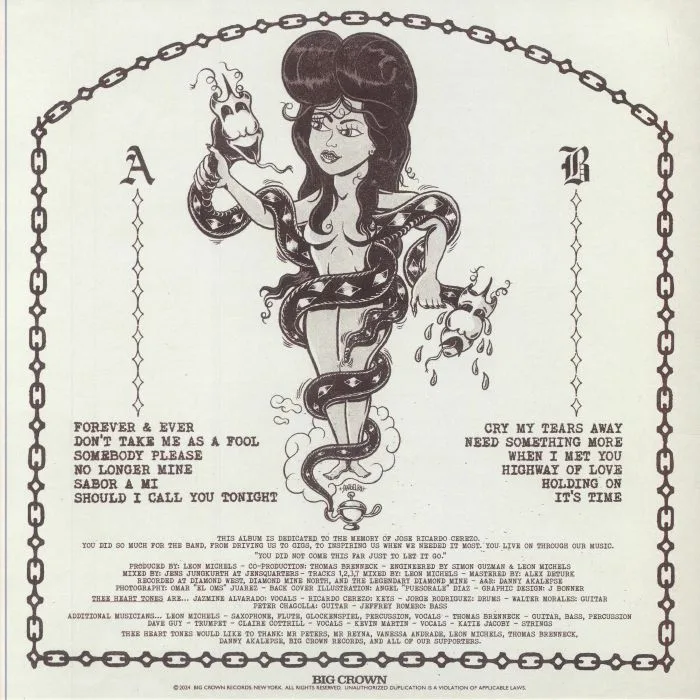 Back cover — THEE HEART TONES — Forever & Ever