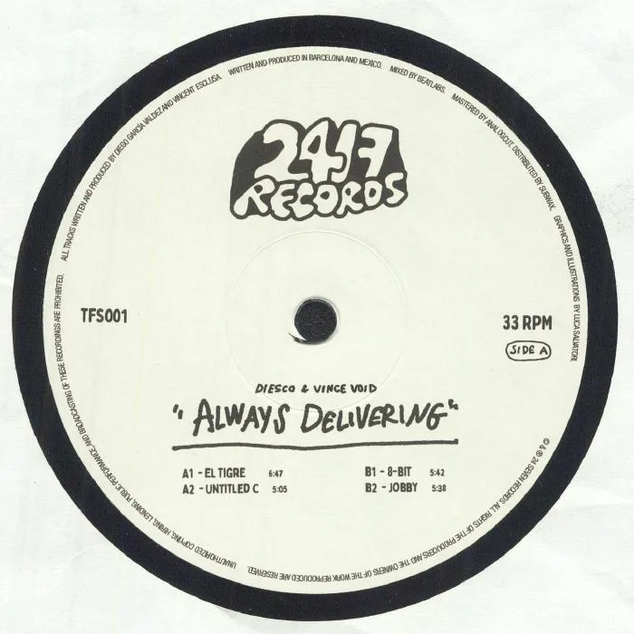 Front cover — DIESCO / VINCE VOID — Always Delivering