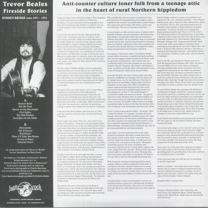 Обратная сторона обложки — Trevor BEALES — Fireside Stories (Hebden Bridge Circa 1971-1974)
