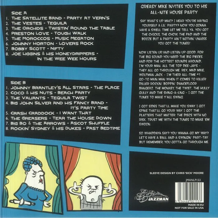 Обратная сторона обложки — VARIOUS — Greasy Mike's Volume 9: Invites You To His All Nite House Party