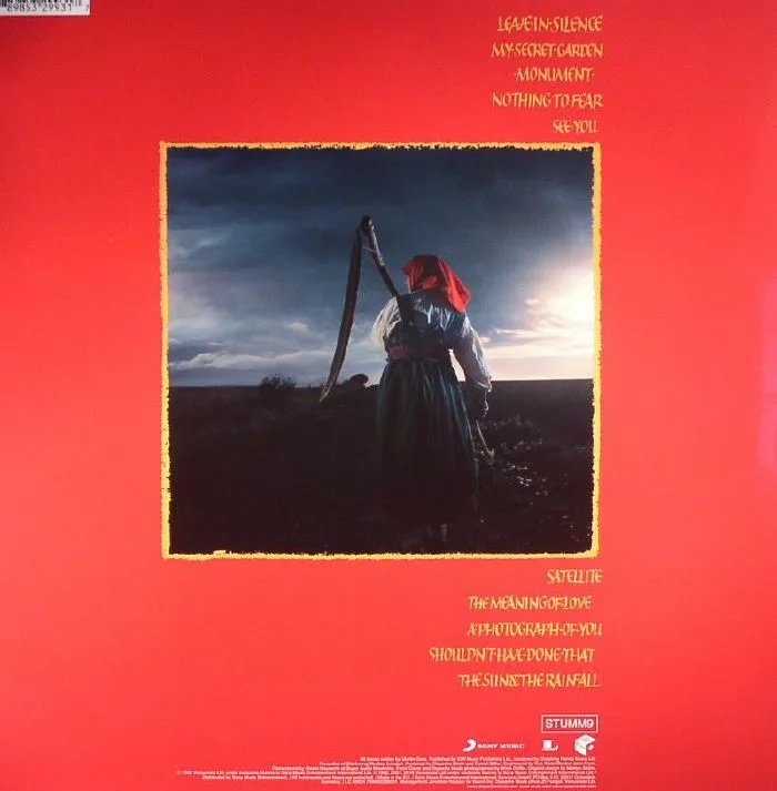 Back cover — DEPECHE MODE — A Broken Frame