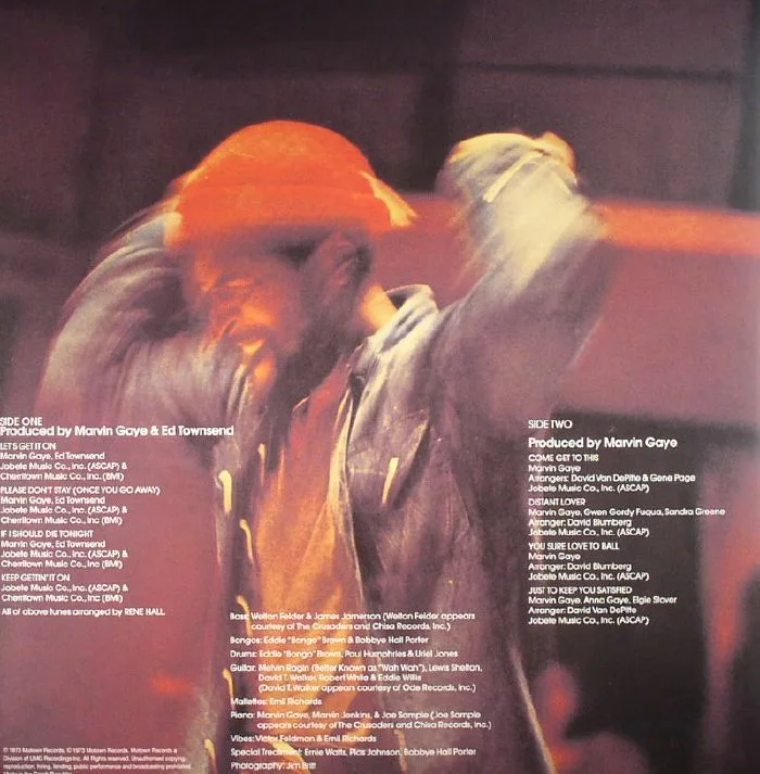 Back cover — Marvin GAYE — Let's Get It On