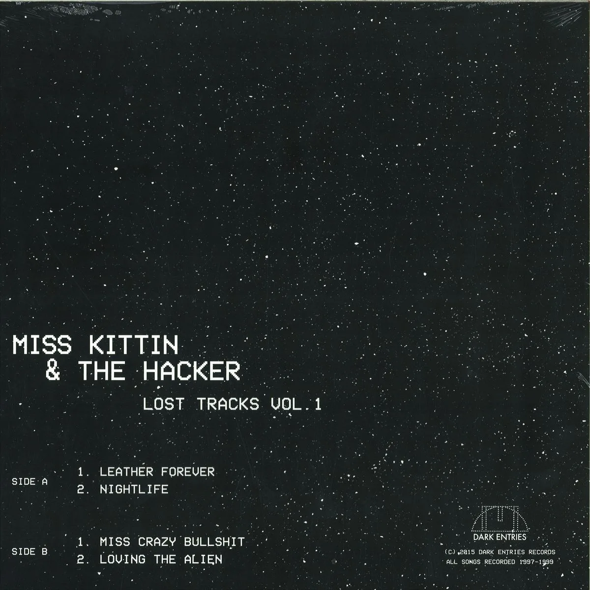 Back cover — Miss Kittin&The Hacker — Lost Tracks Vol. 1