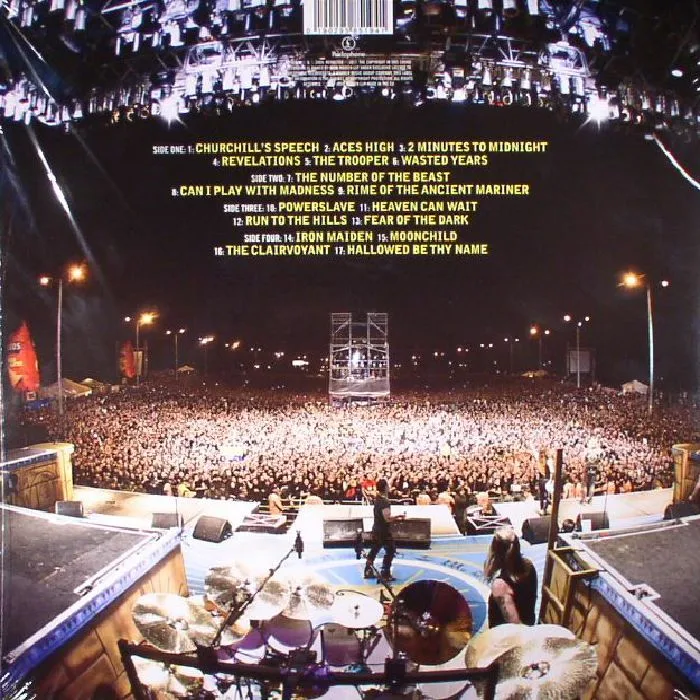 Back cover — IRON MAIDEN — Flight 666 (Soundtrack) (reissue)