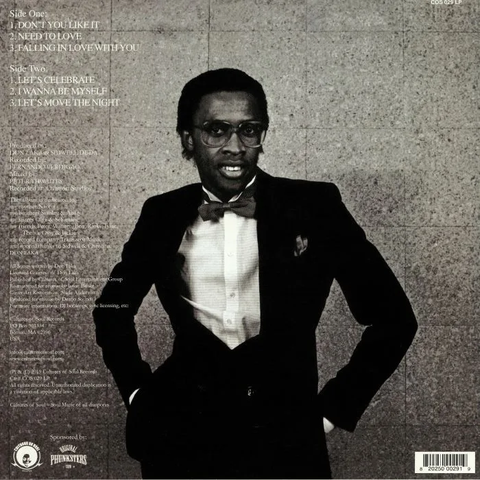 Обратная сторона обложки — DON LAKA — I Wanna Be Myself (reissue)