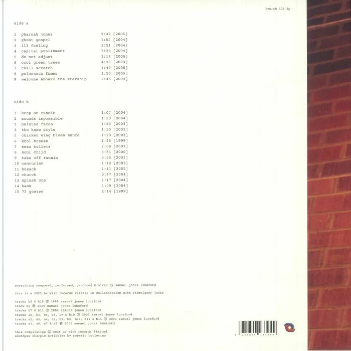 Back cover — STIMULATOR JONES — Cool Green Trees 1999-2005