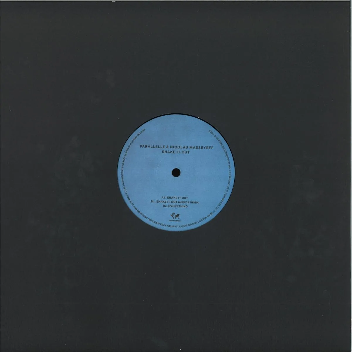 Back cover — Parallelle & Nicolas Masseyeff — Shake It Out (Incl. Airrica Remix)