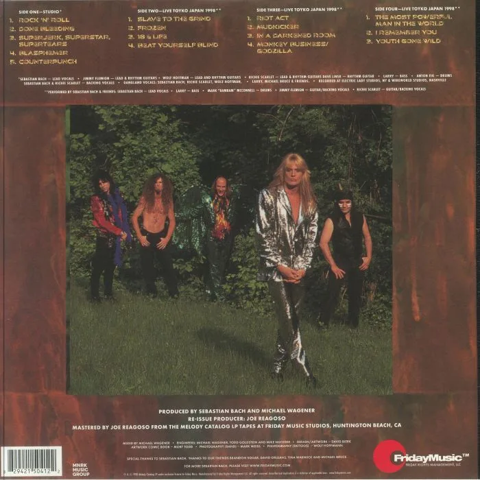 Back cover — Sebastian BACH — Bring 'em Bach Alive! (reissue)