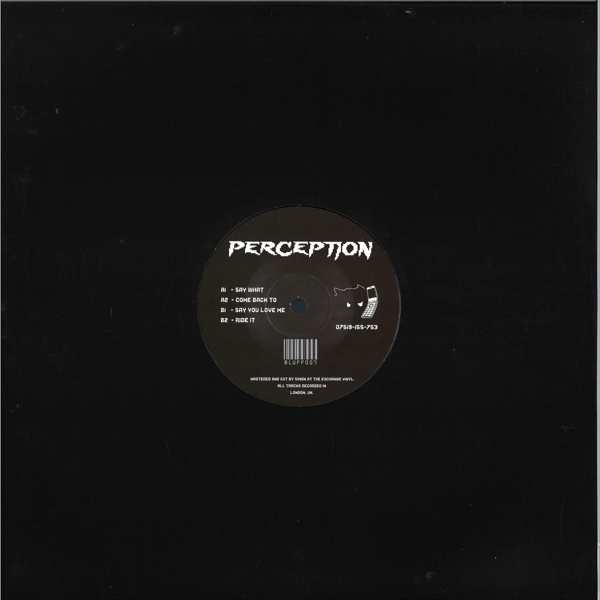 Back cover — Perception — BLUFF007