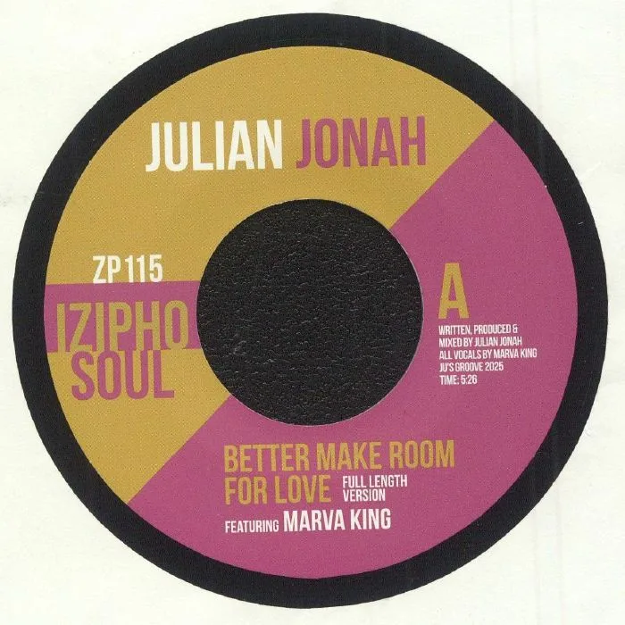 Front cover — Julian JONAH feat MARVA KING — Better Make Room For Love