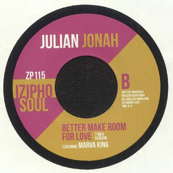Back cover — Julian JONAH feat MARVA KING — Better Make Room For Love