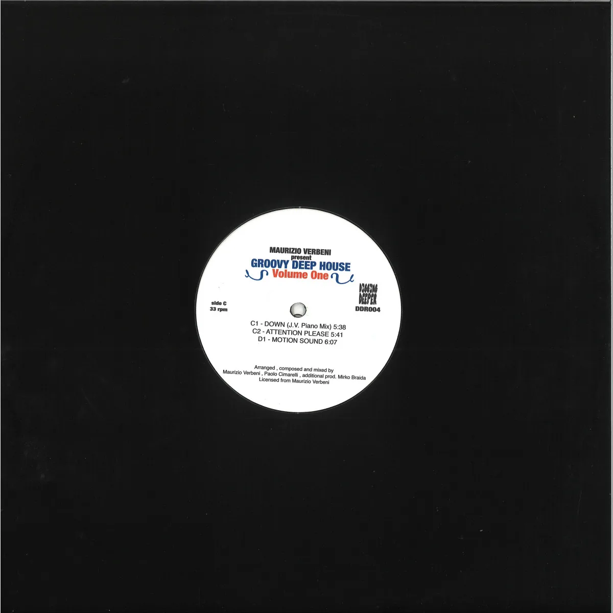 Обратная сторона обложки — Groovy Deep — Volume One LP 2x12"