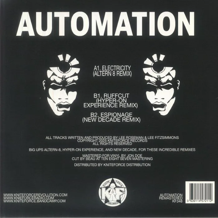 Back cover — AUTOMATION — The Remixes Part Three