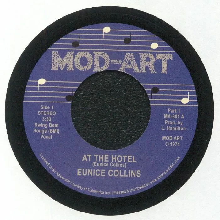 Лицевая сторона обложки — Eunice COLLINS — At The Hotel (Record Store Day RSD 2022)