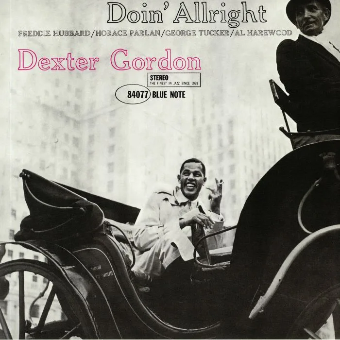 Лицевая сторона обложки — Dexter GORDON — Doin' Alright (reissue)
