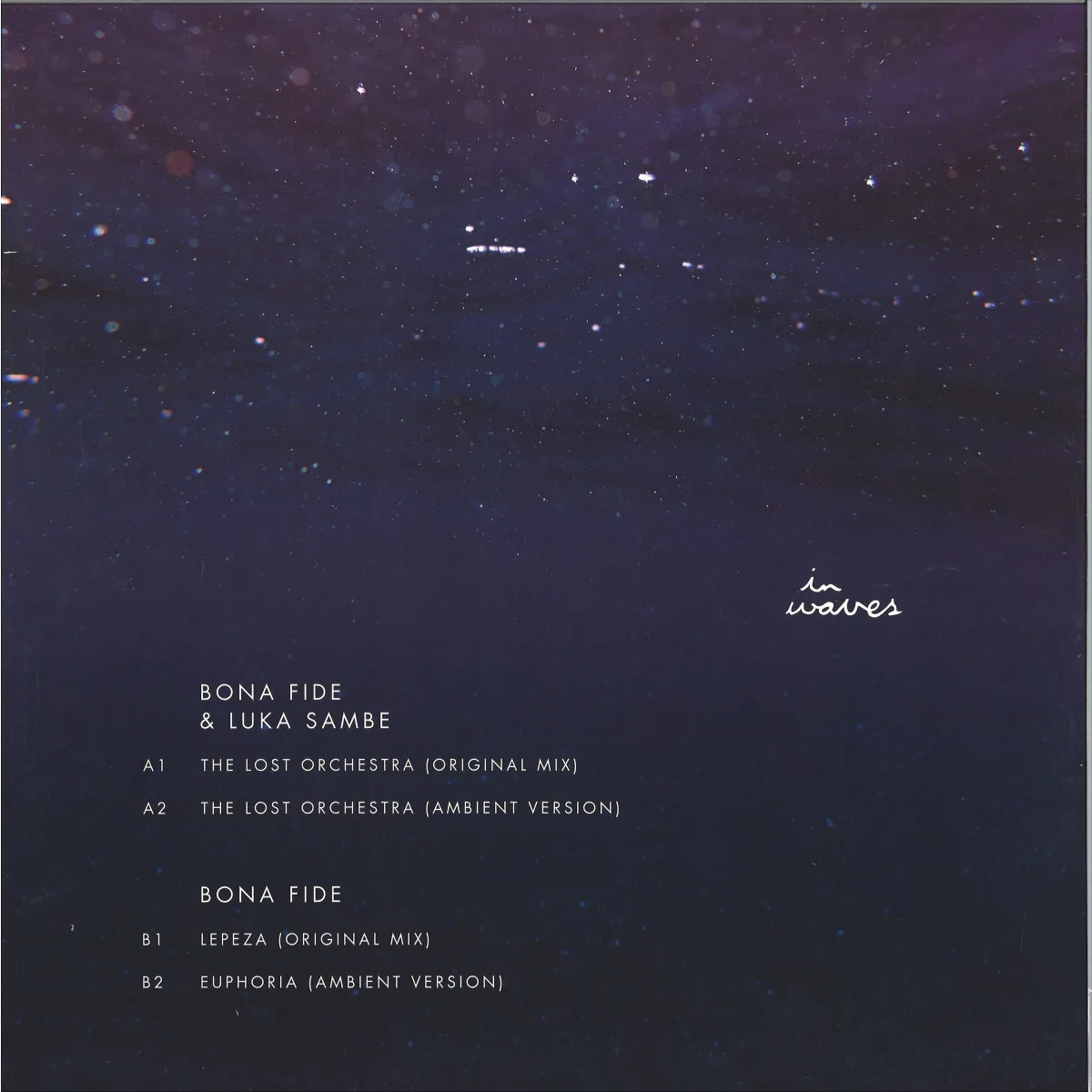 Back cover — Bona Fide&Luka Sambe — The Lost Orchestra