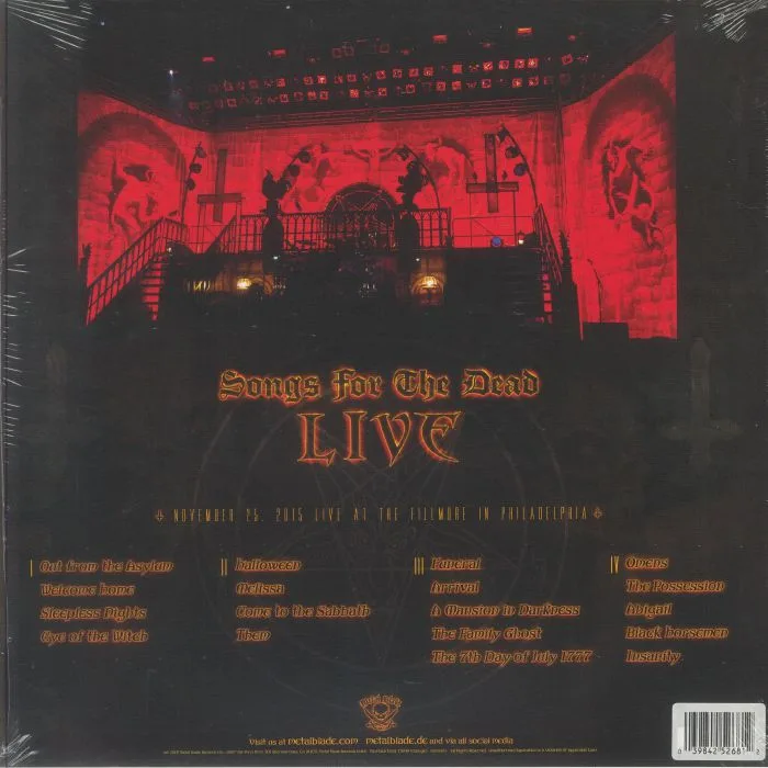 Обратная сторона обложки — KING DIAMOND — Songs For The Dead: Live