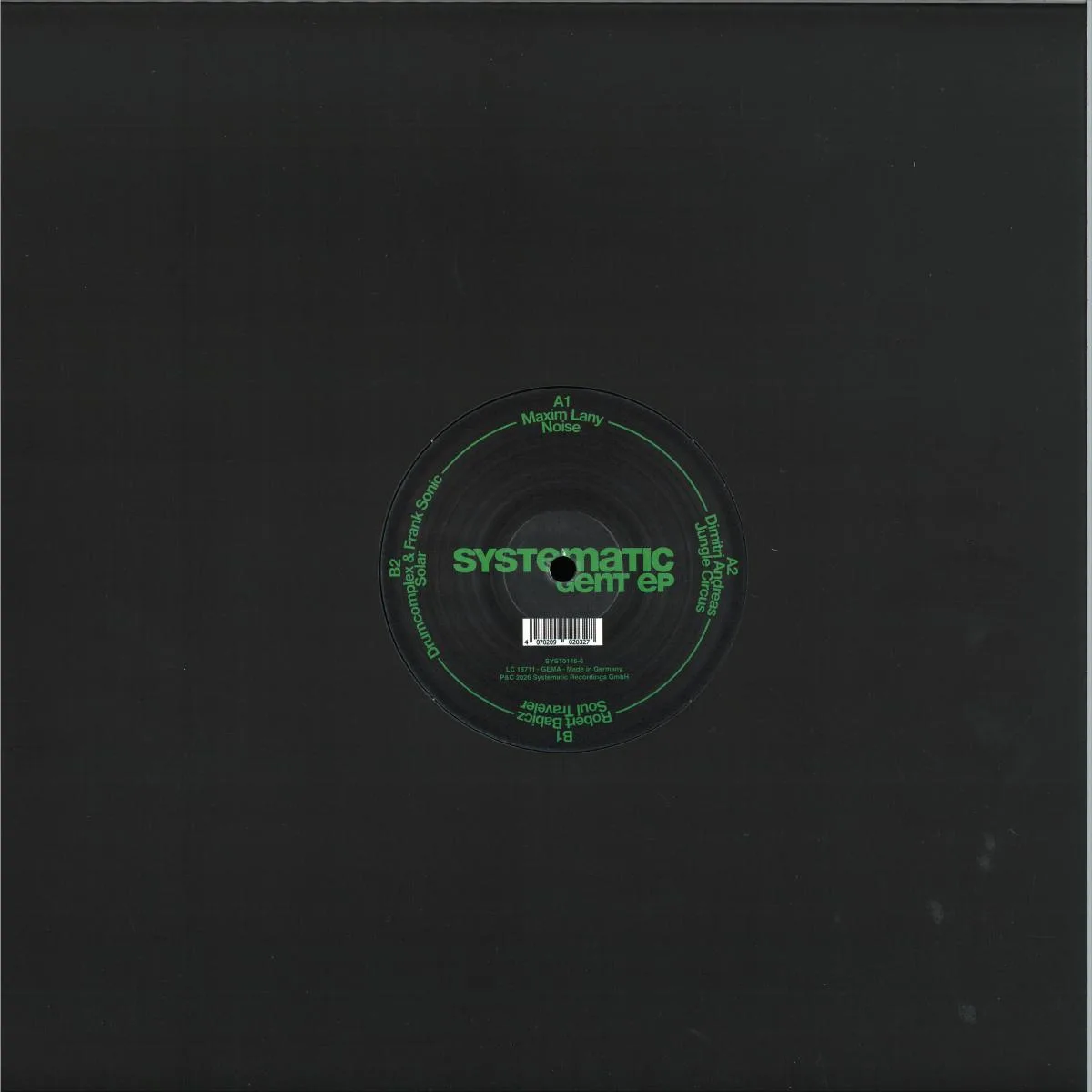 Обратная сторона обложки — Various — Systematic Gent EP