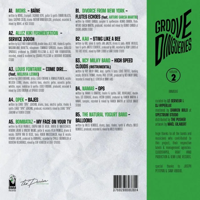 Back cover — VARIOUS — Groove Dingueries Vol 2