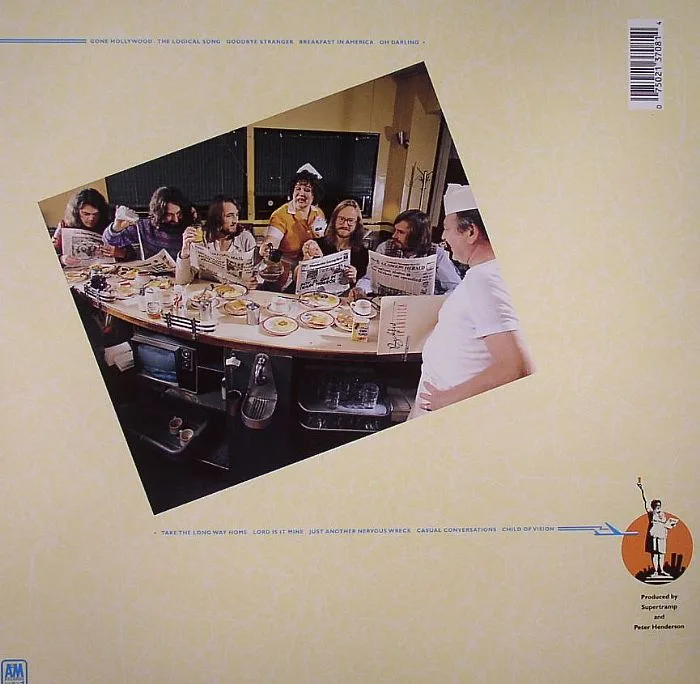 Обратная сторона обложки — SUPERTRAMP — Breakfast In America