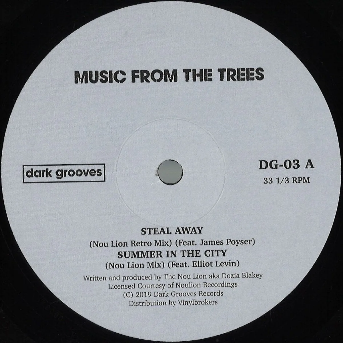 Лицевая сторона обложки — Music From The Trees — Steal Away