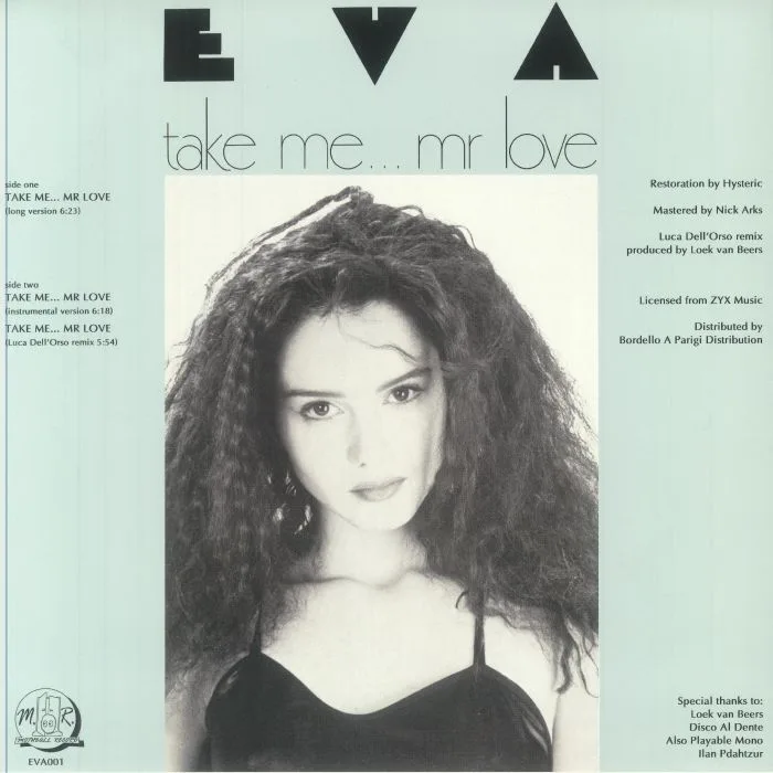 Обратная сторона обложки — EVA — Take Me Mr Love (reissue)